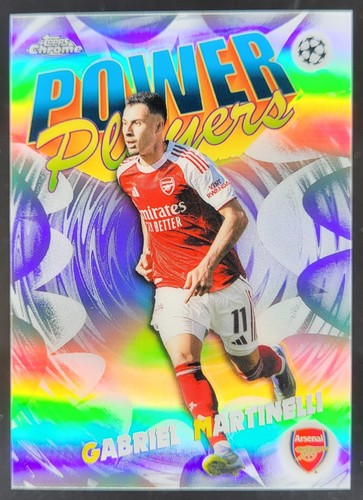 2025-26 Topps Chrome UEFA Club Competitions Gabriel Martinelli Power Players LS