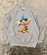Vintage 90s Walt Disney World Mickey Mouse Sweatshirt Size Medium Fantasia Rare