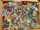 14.5 lbs Vtg-Newer junk broken Costume Fashion Jewelry Craft Tangled Estate Lot