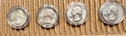 🔥 1940-64 Washington Quarter 90% Silver Circulated $1 Face Value 4 Quarters🔥