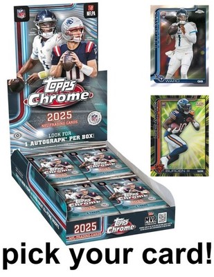 2025 Topps Chrome Football - Pick Your Own - Base Insert Refractor Rookies 20%