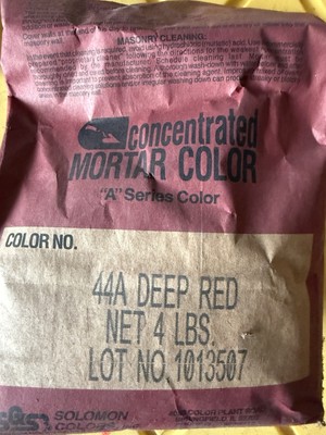 4lb-SGS-44A Deep Red Oxide Pigment Concrete Floor Tile Mortar Dye Grout Brick