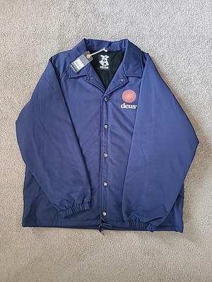 NWT Deus Ex Machina Strata Coach ''Deus Records Japan'' Mens Jacket Size 2XL 