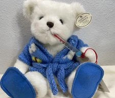 ‘98 Russ “All Stuffed Up” Get Well Soon Bear. Tags Attached . Gift . Collection