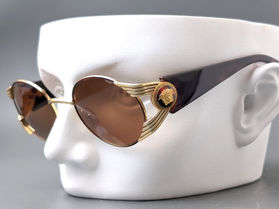 GIANNI VERSACE Mod.S65 col 31L Sunglasses Gold Frame Medusa