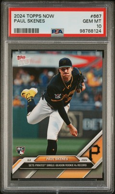 2024 TOPPS NOW #667 PAUL SKENES ROOKIE RC PSA 10 | eBay