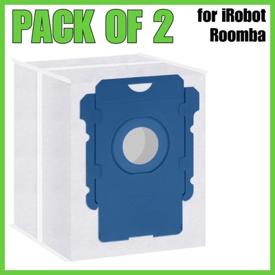 2er Pack Staubsaugerbeutel für iRobot Roomba i-Serie, j-Serie, s-Serie & Plus
