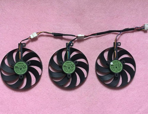 Set of 3 Fan Cooler Fan For ASUS RTX 2070 2080 Ti GTX 2060 2080 T129215SU 89mm - Afbeelding 2 van 7