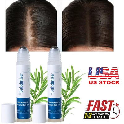 #ad Be Bodywise Hair Growth Serum Roll On 25ml 3% Rosemary Reduces Hair Fall $34.96