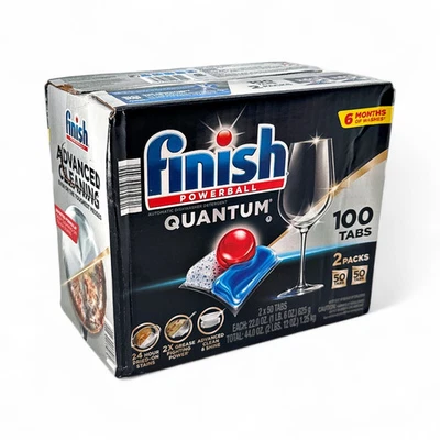 Finish Powerball Quantum Advanced Cleaning Automatic Dishwasher Detergent Tabs