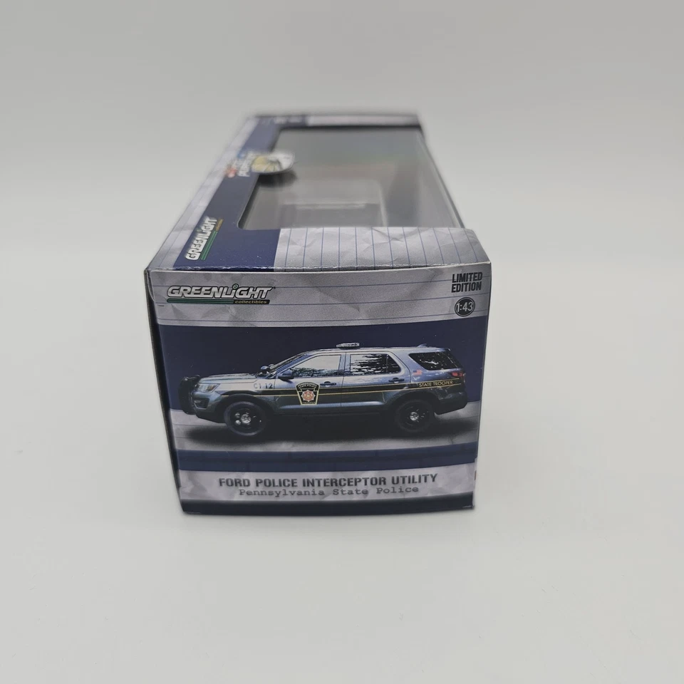 Ford Interceptor 2019 policía estatal de Pensilvania SUV utilitario 1:43 luz verde caliente Foto 3 de 4