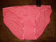 NWT FELINA SO SMOOTH MODAL SPANDEX BIKINI PANTIES 601P CORAL M
