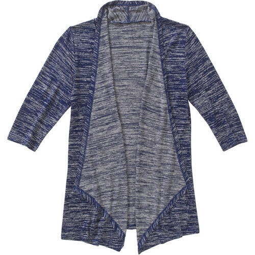 New Faded Glory Girls Flyaway Cardigan Blue Pink Grey Top Sweater sizes XS S M - Picture 5 of 7