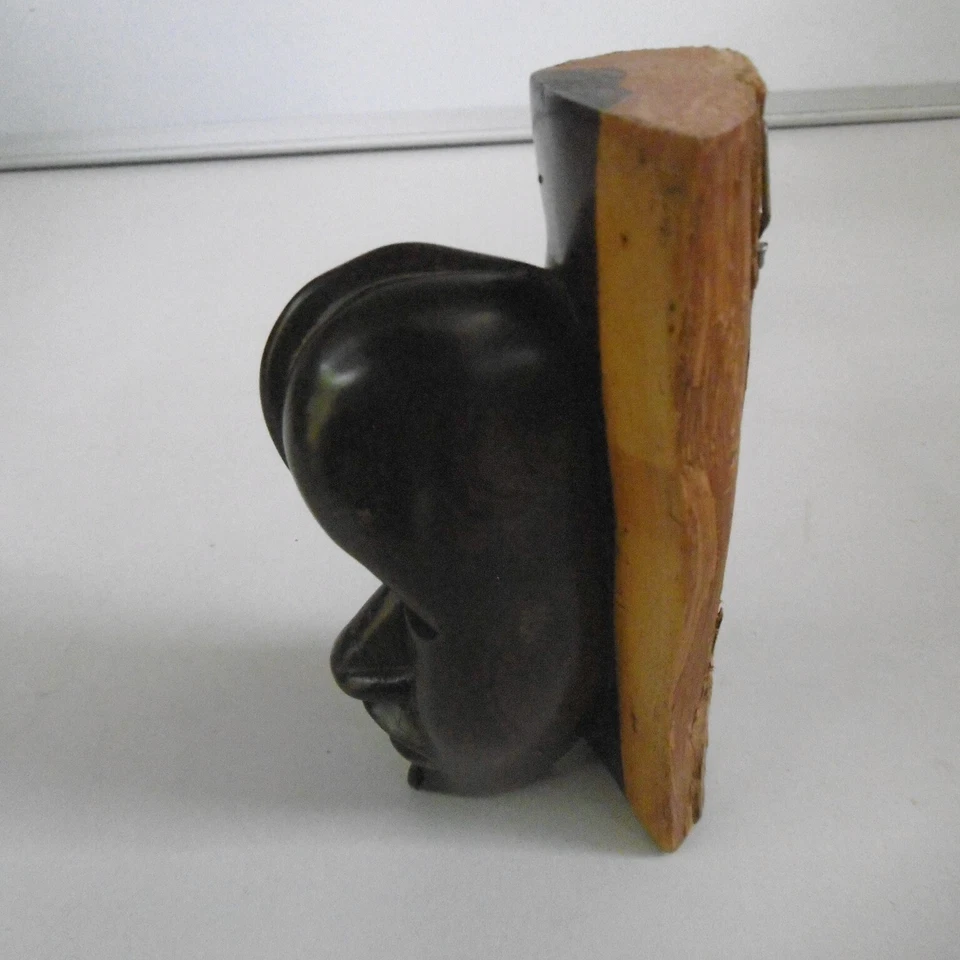tete sculptée en bois d'ebene kenya ? - Photo 4/4