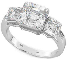 925 Silver Ladies Wedding Engagement Round Cut Bridal Ring 