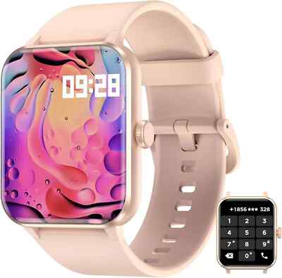 Smartwatch mit Telefonfunktion Bluetooth Fitness Uhr Tracker Damen Herren Sport
