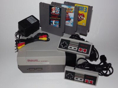 Nintendo Entertainment System NES Console Bundle With Super Mario
