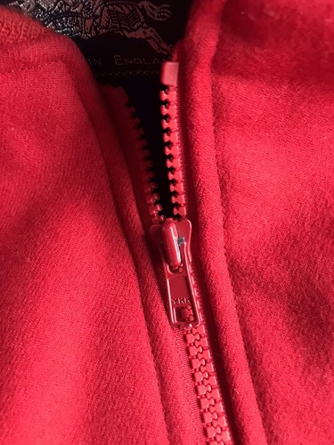 BURBERRYS' RED VINTAGE VARSITY JACKET LADIES SIZE 12 - Picture 7 of 12