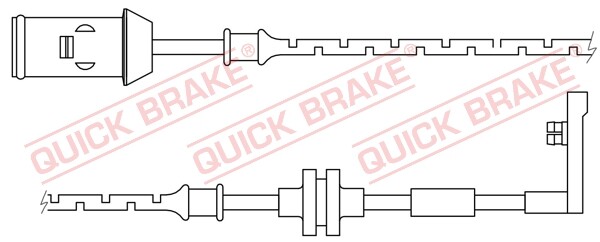 Quick Brake WS 0165 B Warnkontakt, Bremsbelagverschleiß FüR Opel, Vauxhall-image
