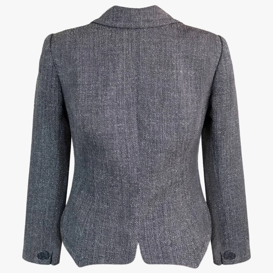 GIVENCHY Women Gray Blazer Size S Womens One Button Formal Jacket NWT 2350$ - Image 2 of 4