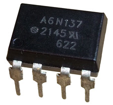 2pc 6N137 LOGIC IC OUTPUT OPTOCOUPLER DIP-8 8Pin