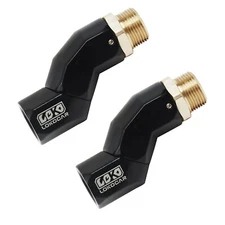 3/4" Fuel Hose Nozzle Swivel 360 Rotating Dual NPT Transfer Pump Connectors 2Pcs