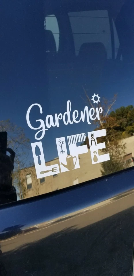 GARDENER LIFE Vinyl Decal sticker For Windshield, car truck or SUV bumper, lap - Image 2 of 4