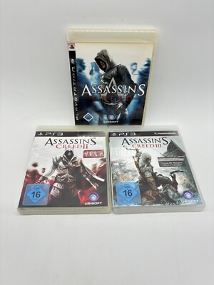 PS3 Playstation 3 Assassins Creed/ Assassins Creed 2/ Assassins Creed 3 in OVP
