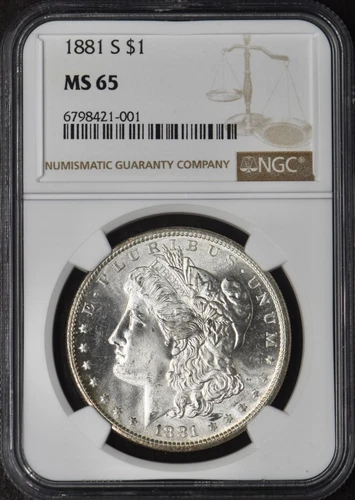 1881-S Morgan Silver Dollar - NGC MS65 - ✪COINGIANTS✪
