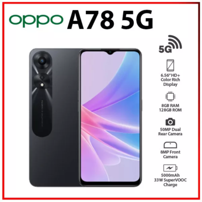 Oppo A78 5G Dual SIM 8/256GB Octa-core 50MP Android Unlocked Phone