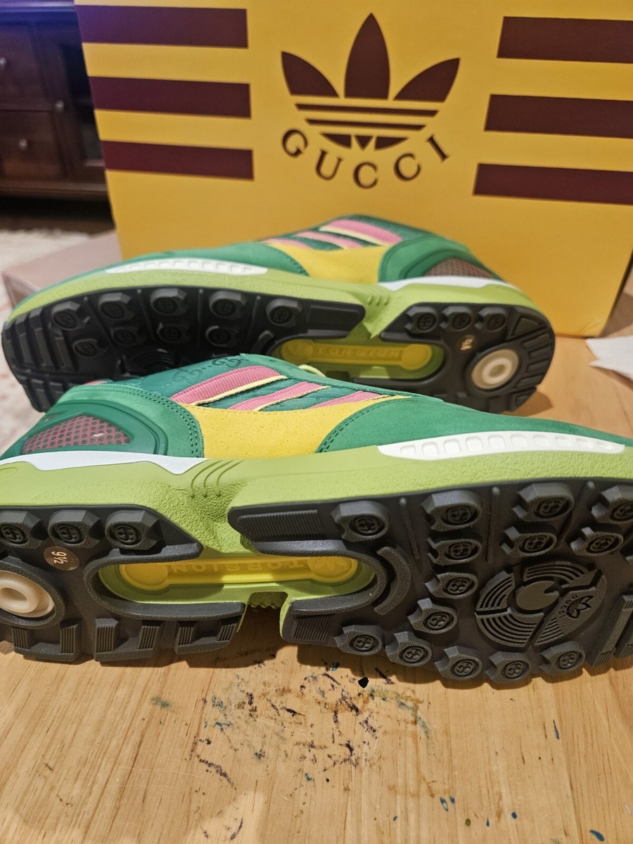 NEW AUTHENTIC GUCCI x ADIDAS ZX 8000 'GREEN GG MONOGRAM NEW AUTHENTIC GUCCI x ADIDAS ZX 8000 'GREEN GG MONOGRAM