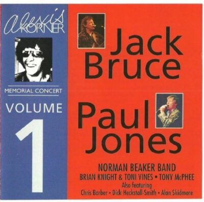 Jack Bruce & Paul Jones(CD Album)Alexis Korner Memorial Concert Vol 1-I-New