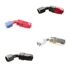 45 Degree Aluminum AN4 6 8 10 12 16 20 Swivel Hose End Fitting Adapter
