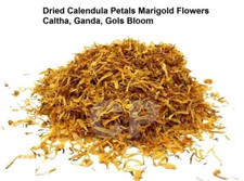 Dried Calendula Flower Petals Marigold Flowers Caltha Ganda 100gm 3.5 OZ .