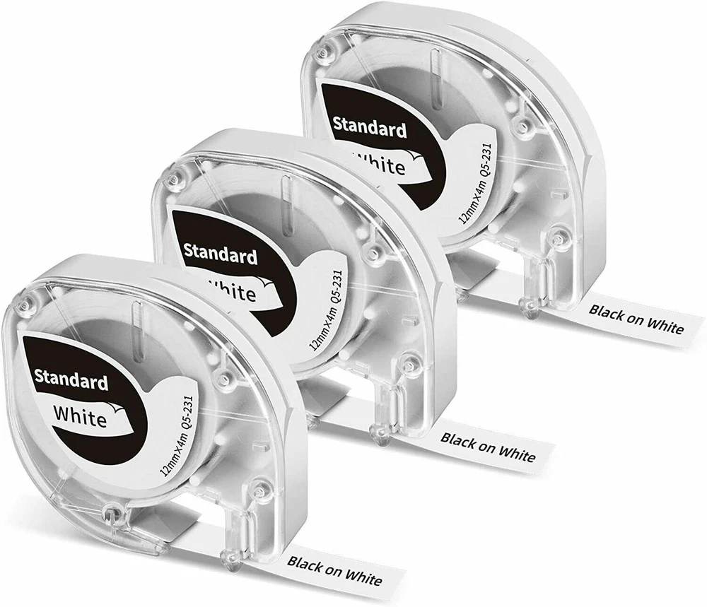Phomemo P12 Bluetooth Label Maker Compatible with Dymo LT LetraTag Tape 91331