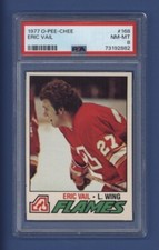 1977-78 OPC O-PEE-CHEE #168 ERIC VAIL PSA 8 NM-MT Atlanta Flames *VERY LOW POP*