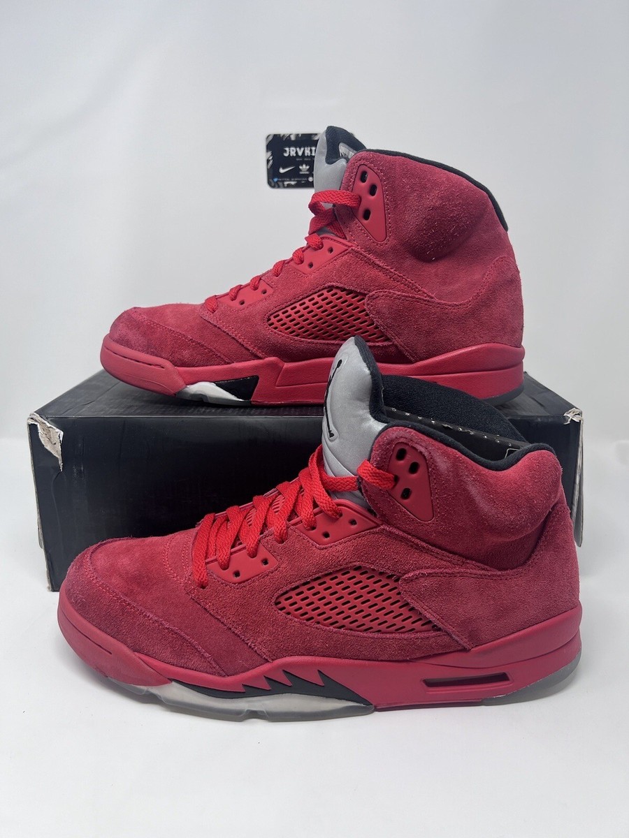Nike Air Jordan 5 Retro Raging Bulls Red Suede 136027-602  display picture 2