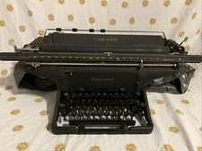 Antique Vintage Underwood Typewriter Extended Long Top Typing Tabulator W/ Cover thumbnail