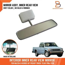 GREY INTERIOR REAR VIEW MIRROR FOR MAZDA B SERIES 2000 2200 2600 UF PICKUP 85-98