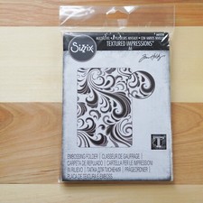 Tim Holtz SIzzix Textured Impressions Embossing Folder - Swirls 665226 A6