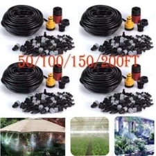 150FT Outdoor Patio Water Mister Mist Nozzles Misting Cooling System Fan Cooler