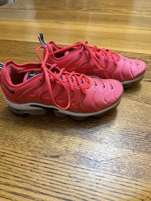 Nike Air Vapormax Plus Shoes Mens Size Red Pink Running Sneakers  924453-602