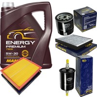 SCT Inspektionspaket 5L Mannol Energy 5W-30 FüR Opel Astra G CC 1.6 16V 1.8