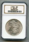 1891 Morgan Silver Dollar NGC MS 62