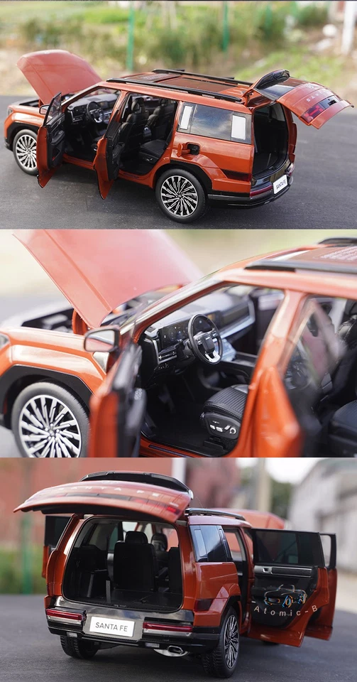 Original 1:18 Beijing Hyundai fifth generation SANTA FE SUV alloy car model - Image 4 of 4