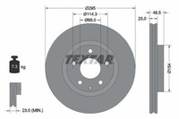 2X Textar 92326203 Bremsscheibe FüR Mazda