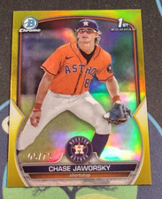 2023 Bowman Draft #BDC-45 Chase Jaworsky 1st Chrome True Yellow Refractor /75
