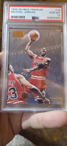 1996 Skybox Premium Michael Jordan #16 PSA 10 Gem Mint Chicago Bulls Card