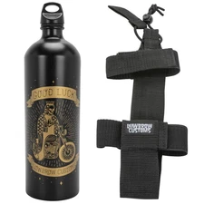 Lowbrow Customs Good Luck Fuel Reserve Bottle & Carrier motorcycle msr chopper