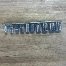 CORNWELL 1/4" DRIVE 10 PIECE METRIC SHALLOW SOCKET SET. 4-14mm READ!